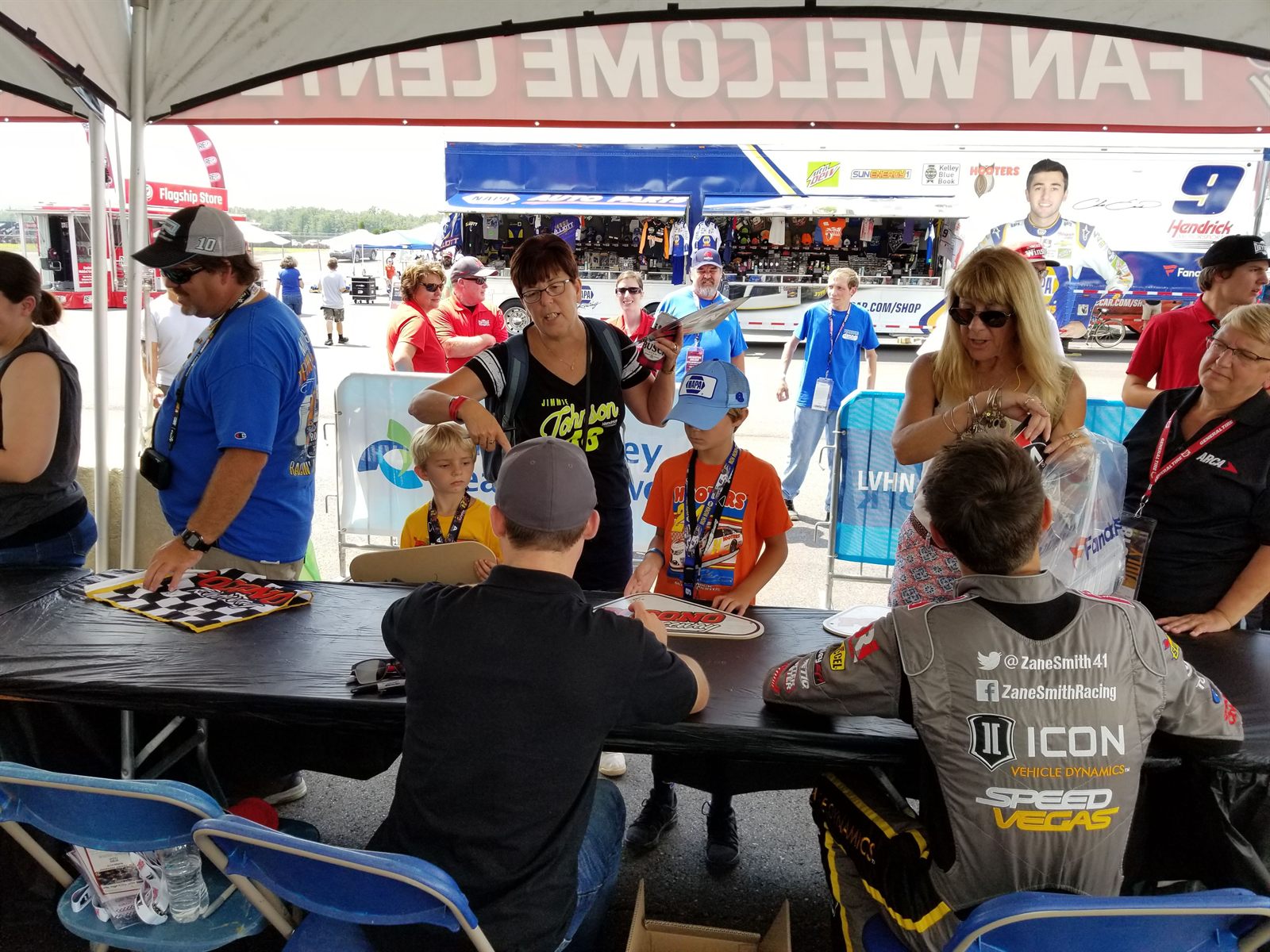 Trackside driver autograph session